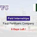 Paid Internships at Fauji Fertilizers Company for Students